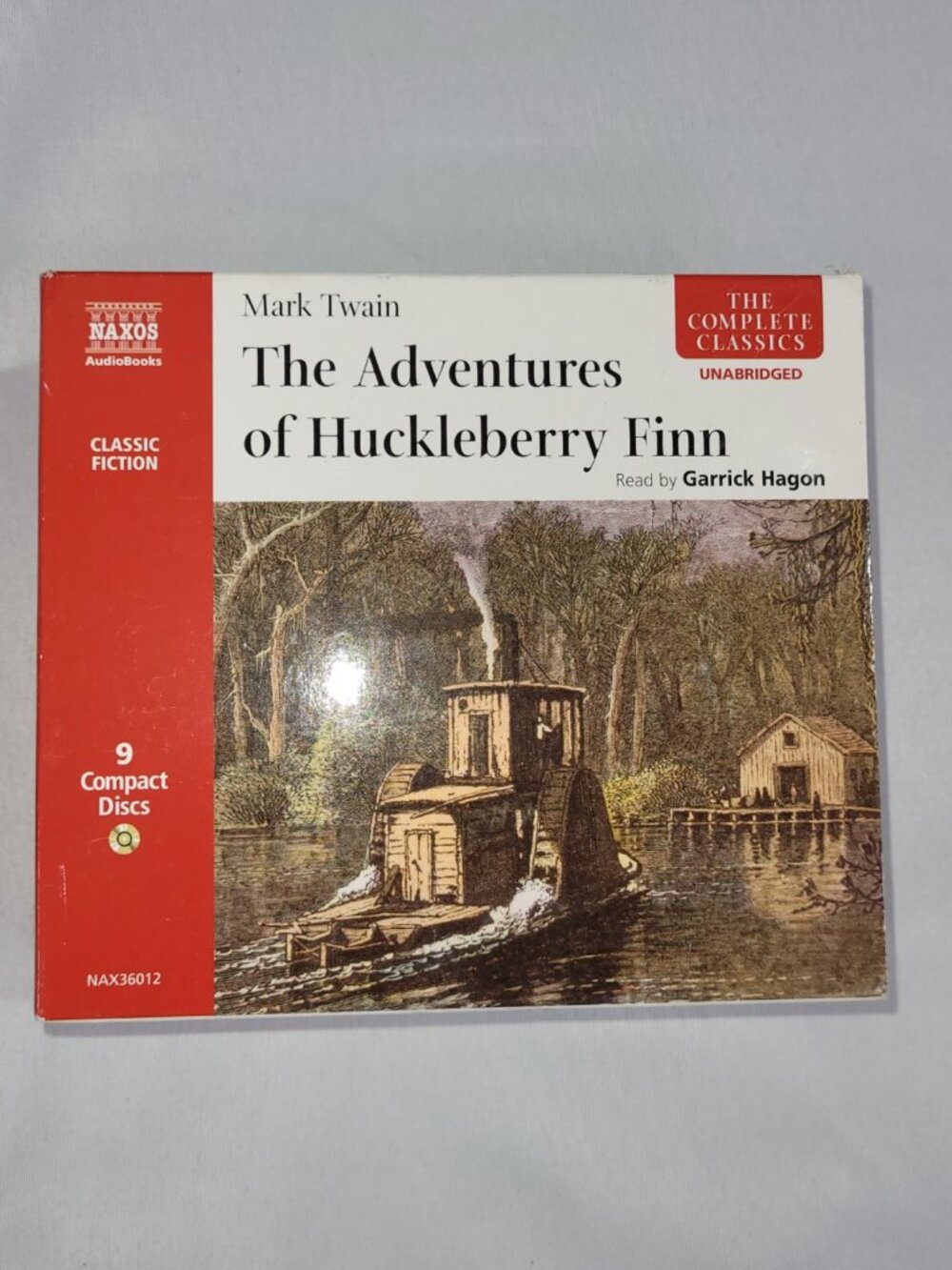 The Adventures of Huckleberry Finn Unabridged CD Audio Book 9 Disc Mark Twain
